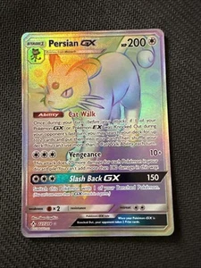 Pokémon TCG Persian GX Unbroken Bonds 227/214 Holo Secret Rare - Picture 1 of 2