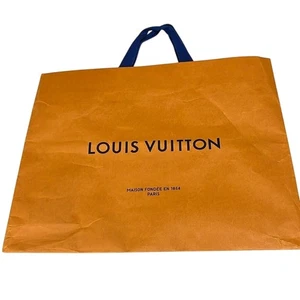 Louis Vuitton Authentic Paper Shopping Gift Bag With Handles 15.5 x 13.5 - Picture 1 of 9