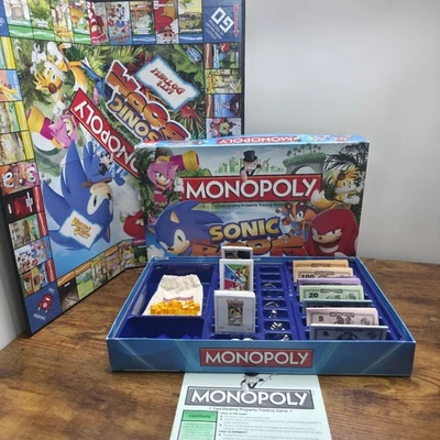 Monopoly Sonic Boom Board Game Complete Hasbro Sega 2015 Winning Moves - Image 1 of 4