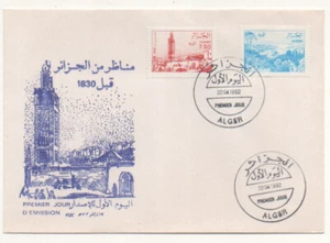 FDC busta 1 ° giorno Algeria 1992 Viste di Algeri - Foto 1 di 1