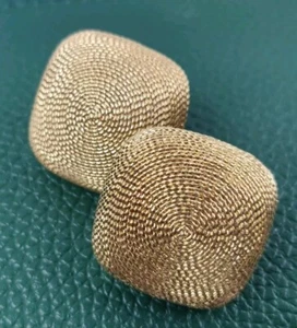 18ct Gold Earrings Made By Ronco, Italian Designer - Picture 1 of 14