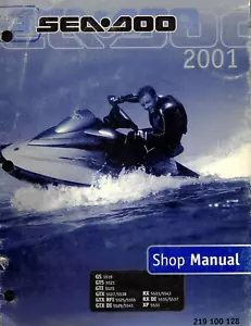 Manual de reparación/servicio al propietario Sea-Doo original 2001 GS/GTS/GTX/RX/XP - Imagen 1 de 2