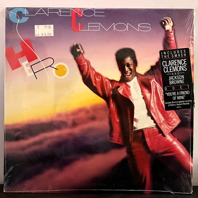 CLARENCE CLEMONS - Hero (1985) - 12" Vinyl Record LP - EX - Image 1 of 3
