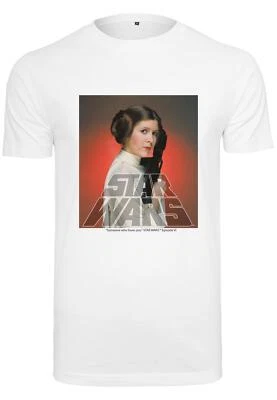 Merchcode Star Wars Princess Leia Té Maglia Top T Shirt Film Leggenda Stelle - Image 1 of 2