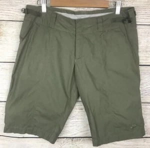 Nike Mujer Bermudas Pantalones Cortos para Caminar Verde Ajustable Cintura Bolsillos Talla Mediana - Imagen 1 de 5