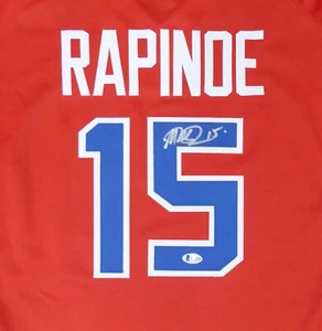TEAM USA MEGAN RAPINOE AUTOGRAPHED SIGNED RED JERSEY BECKETT BAS STOCK #155791 - Picture 1 of 5
