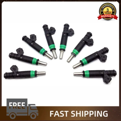 Set of 8 Fuel Injectors Fit For BMW X5 2004 2005 2006 4.4L 2004-2010 4.8L V8 USA - Image 1 of 4