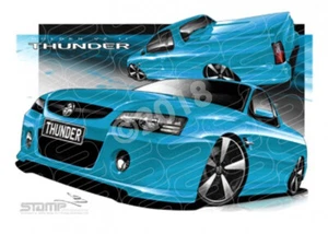 HOLDEN VZ II THUNDER SS UTE TURISMO A3 FRAMED PRINT (HC674) - Picture 1 of 1