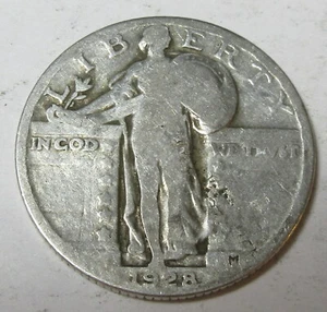 1928-P Silver Standing Quarter (#1221D) - Picture 1 of 2