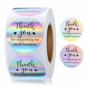 Thank You Stickers 500Pcs 1.5inch Thank You for Supporting My Small Business ... - Picture 1 of 7