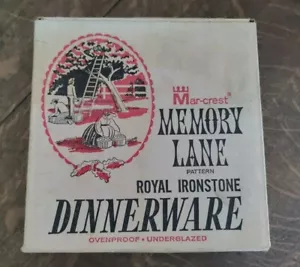 NOS/MIB Mar-crest Royal Ironstone Memory Lane 4 Pc Completer Set - Picture 1 of 8