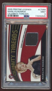 MARILYN MONROE 2005 TOPPS PRISTINE #MM "LEGENDS THREADS" WORN DRESS CARD PSA 9 - Picture 1 of 2