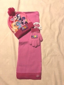 My Little Pony 3 piezas Sombrero/Bufanda/Guante Set de Berkshire Moda: 2 Tonos Rosa, 1 Talla - Imagen 1 de 5