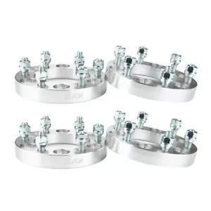 4Pcs 1" / 25mm Wheel Spacers 6x5.5 (6x139.7) 12x1.5 Adapters FOR Toyota Tacoma - Picture 1 of 6