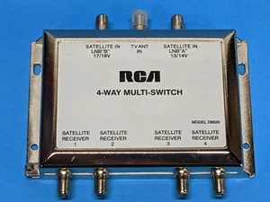 RCA 4-Way Multi-Switch  3 Input LNB D6520 Number of Outputs 4 - Picture 1 of 7
