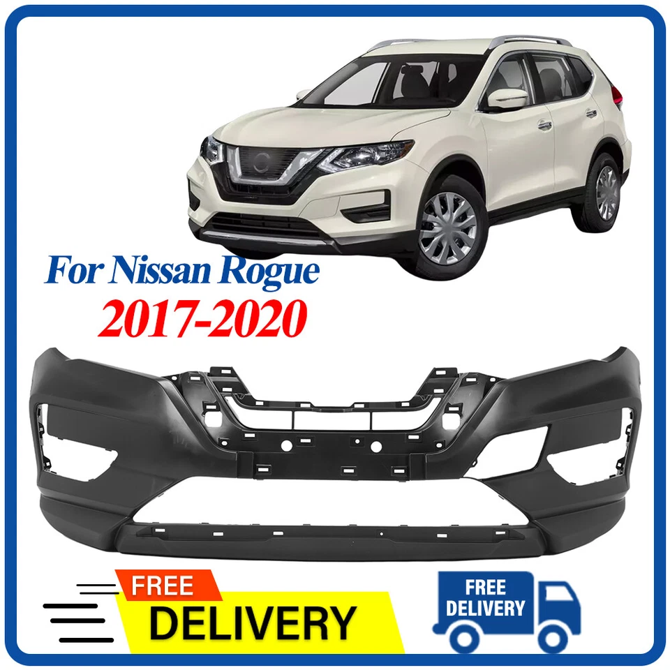 Primered Front Bumper Cover Fascia Compatible with 2017-2020 Nissan Rogue Foto 1 de 4