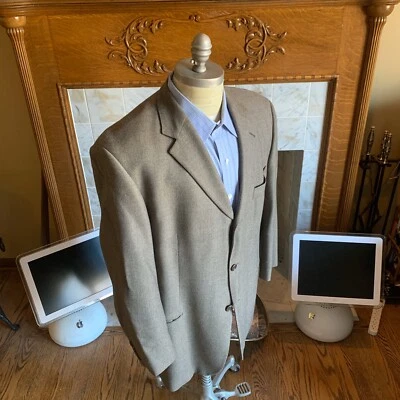 Hugo Boss Hombres 44 R 44R Abrigo Deportivo Chaqueta Lana 3 Botones Einstein Hecho en EE. UU. A17 Foto 1 de 4