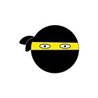 Smiley ninja autocollant adhésif sticker logo 185