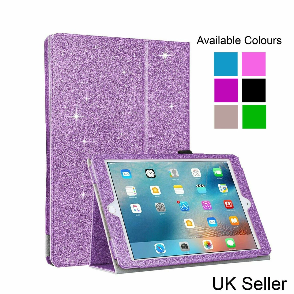 Glitter Magnetic Leather Bling Smart Case Wallet Stand Cover For iPad Mini 1 2 3 - Image 1 of 1