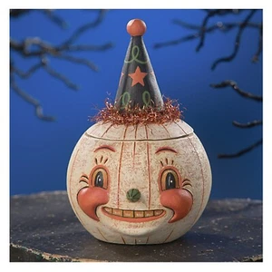Bethany Lowe Halloween Jackie White-O-Ween container w/lid JP9240 NWT - Picture 1 of 6