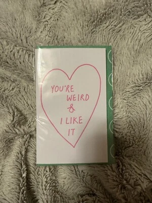 Tarjeta de felicitación You’re Weird & I Like It, linda, aniversario/de día/amorosa Foto 1 de 2