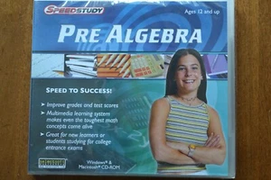 Speed Study Pre Algebra * PC Windows 10 / 8 / 7 / Vista / XP * New & Sealed - Picture 1 of 1