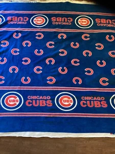 Chicago Cubs Border MLB Baseball Team Fleece Fabric Print 2 yards x 56 - Picture 1 of 1