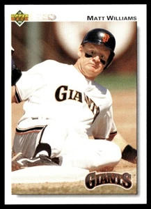1992 Upper Deck Matt Williams San Francisco Giants #154 - Picture 1 of 2