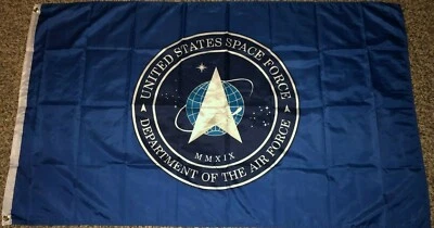 NUEVA BANDERA DE CALIDAD PREMIUM AZUL DE LA FUERZA ESPACIAL ESTADOS UNIDOS 3x5 pies superior vendida en Estados Unidos Foto 1 de 3