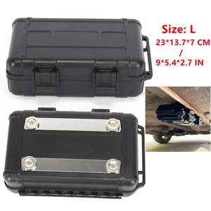 Caja de almacenamiento oculta magnética debajo del coche compartimento secreto contenedor seguro de seguridad L - Imagen 1 de 7