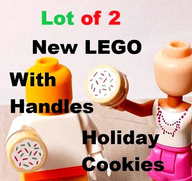 New LEGO Holiday Food Sugar Cookie sprinkles Santa Treat Office Party BYOC Handl - Image 1 of 1