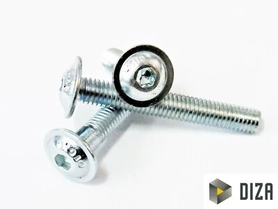 MARKENLOS Flat head screws with flanges DIN 7380-2 inner hex steel gal gal gal gal gal gal gal gal gal gal-galvanized 10.9