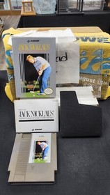 CIB JACK NICKLAUS GOLF NINTENDO NES VIDEO GAME COMPLETE IN BOX W/ PROTECTOR