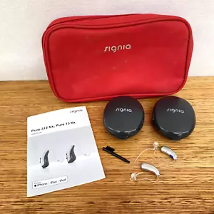 ๐ธ๐ธ๐ธ Siemens Signia Pure 312 1Nx Hearing Aids Instruments Pair Left & Right - Picture 1 of 11