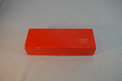 Marshall Field's Gift Box Marshall Field's Christmas Red Shows Wear - Image 1 of 4