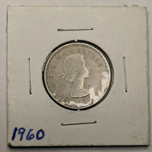 1960, Shilling Great Britain UK Low Mint Higher Grade and Very High Value Coin - Bild 1 von 4