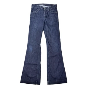 Citizens of Humanity Dark Wash Hutton Mid Rise Wide Leg Flare Jeans, 29'x 32' - Picture 1 of 20