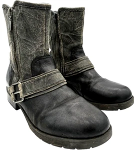 Clarks Collection Womens Faralyn Rise Side Zip Bootie 26121591 Black/Grey 10M - Picture 1 of 14