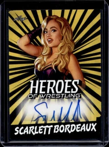 Scarlett Bordeaux WWE WWF WCW Auto 2023 Blatt Helden des Wrestlings Autogramm - Bild 1 von 2