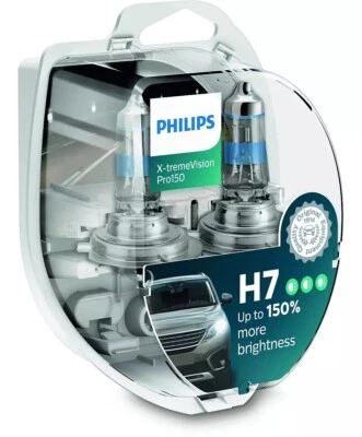 Philips H7 X-treme-Vision Pro 150% Glühbirnen Leuchtmittel, Birne weiß 55Watt - Bild 1 von 4