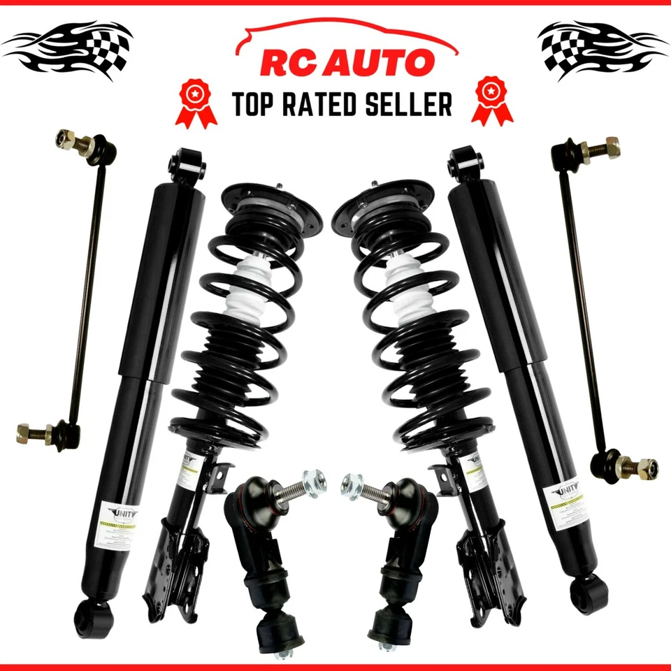 Puntal delantero + Amortiguador trasero + Barra estabilizadora para Chevy Equinox Pontiac Torrent Saturn Vue Foto 1 de 4