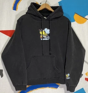 Vintage 90s Tilt Pacsun Hoodie Skater Small Bees Feelin The Buzz Center Logo Y2K - Picture 1 of 7