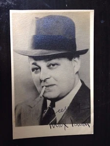 MAX BACON - ACTOR & COMEDY ENTERTAINER - VINTAGE SIGNED B/W PHOTOGRAPH - Picture 1 of 1