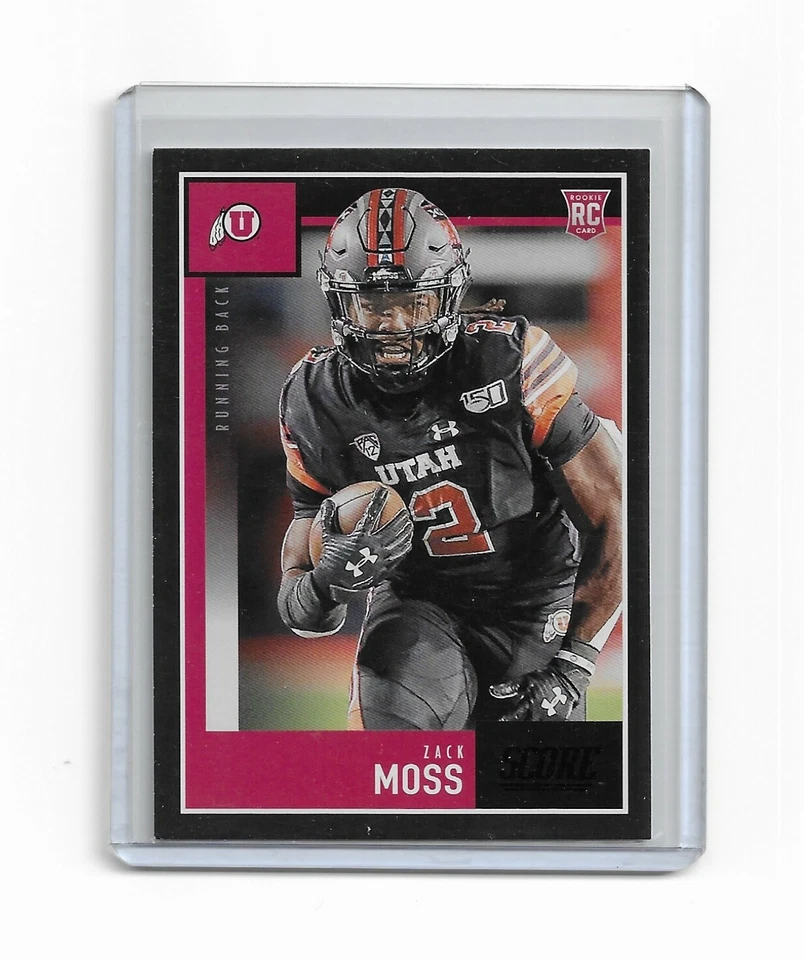 Zack Moss 2020 Score Black Foil Retail Rookie Parallel Card #396 Utah Utes Bills - Image 1 of 2