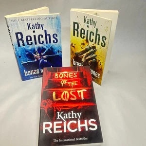 3 x Books by Kathy Reichs Bones to Ashes Break no Bones Bones of the Lost - Bild 1 von 11
