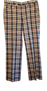 Vintage Farah karierte Anzughose für Herren Größe 35 hergestellt in den USA 60er Jahre Retro Opa - Bild 1 von 4