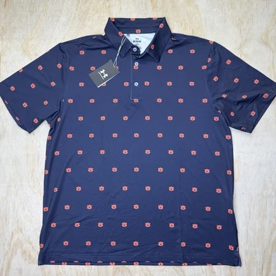 NEW Auburn Tigers Under Armour All Over Print Short Sleeve Polo Shirt XL - Image 1 of 4