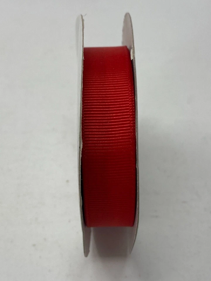 Cinta de algodón roja real estampada 5/8" 10 yardas sello artesanal álbum de recortes grosgrain Foto 1 de 2