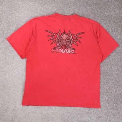 Camiseta De Colección Tony Hawk Skateboarding Roja Grande Para Hombre Skate Rara Foto 1 de 4