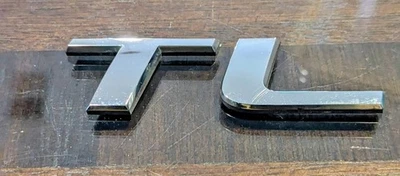 2009-14 ACURA "TL" EMBLEMA TRASEIRO CROMADO EMBLEMA SÍMBOLO PORTA-MALAS  - Imagem 1 de 4